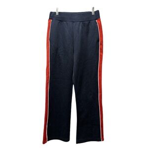 FRAME Women's‎ Track Pants Navy Blue Red White Striped Casual Wide Leg Size S/P